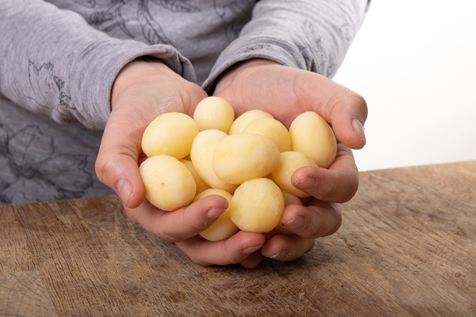 Pommes de terre épluchées - Aardappelen Legrand